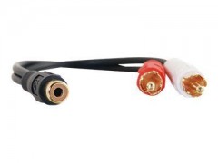Kabel / 6IN RCA FeMale TO 2 RCA Male Y-C