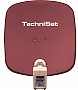 Technisat Sat/Installation DigiDish 45 + Twin LNB  rosso