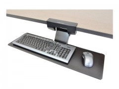 Tray Keyboard Retractable Black E-Coat