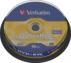 DVD+RW 4,7GB 4X 10er SPINDEL Promopack(10Pezzo)