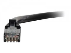 Kabel / 0.5 m Mld/Booted Black CAT5E PVC