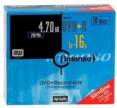 DVD+R 4,7GB 10er Slimcase 16x