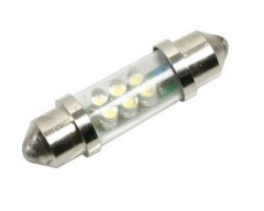 SV8,5-5, 11x41 mm Soffittenlampe, 24V, 6 rote LEDs, 2 Stk. im Bl