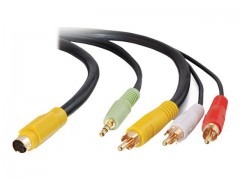 Kabel / 2 m Value S-Video + Audio TO 3 R