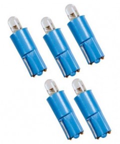 Farb-LED, T3, 3mm, blau, 12V, 5 St.