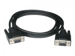 Kabel / 0.5 m DB9 F/F NULL ModeM Black