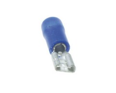 Flachstecker 4,8 mm, blau, fr Kabel bis 2,5 mm, 100 St. lose