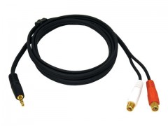 Kabel / 2 m 3.5 mm Stereo Male TO RCA Fe